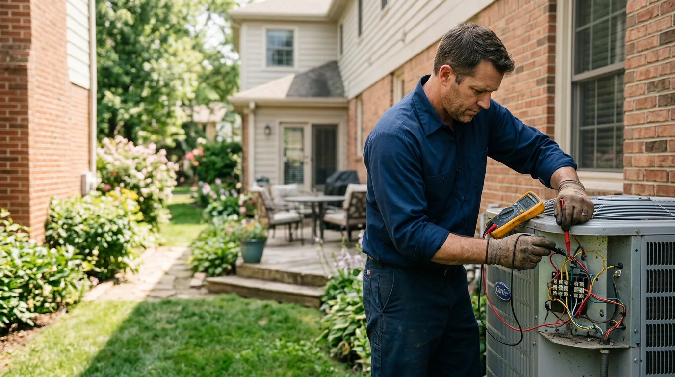 HVAC technician working near Leslie, GA